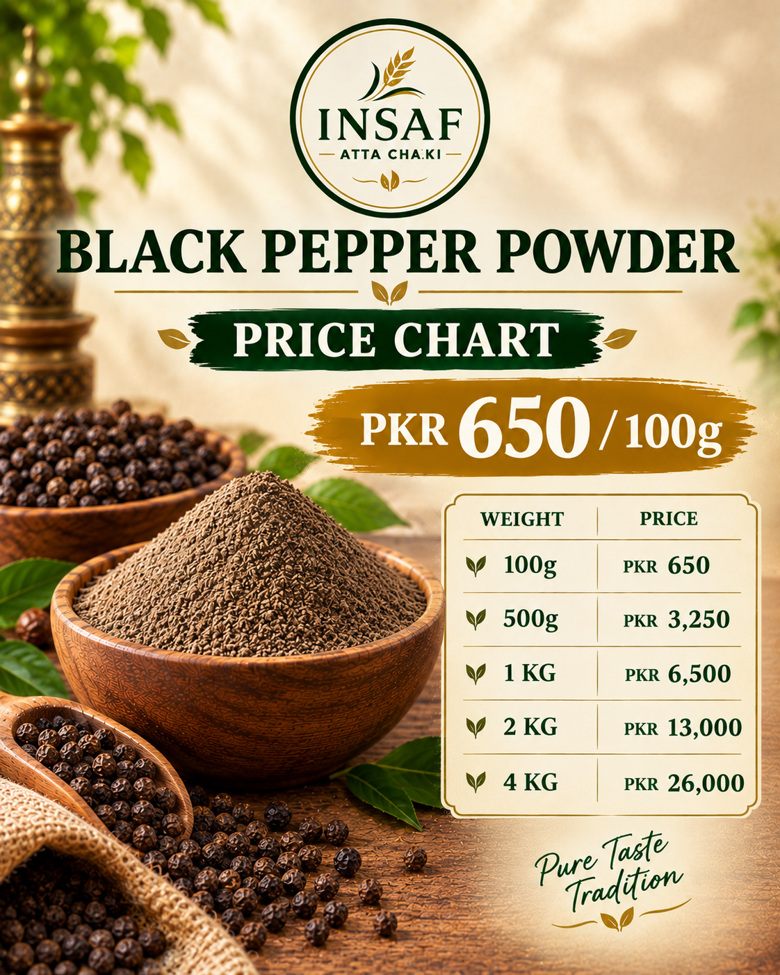 Black Pepper Powder