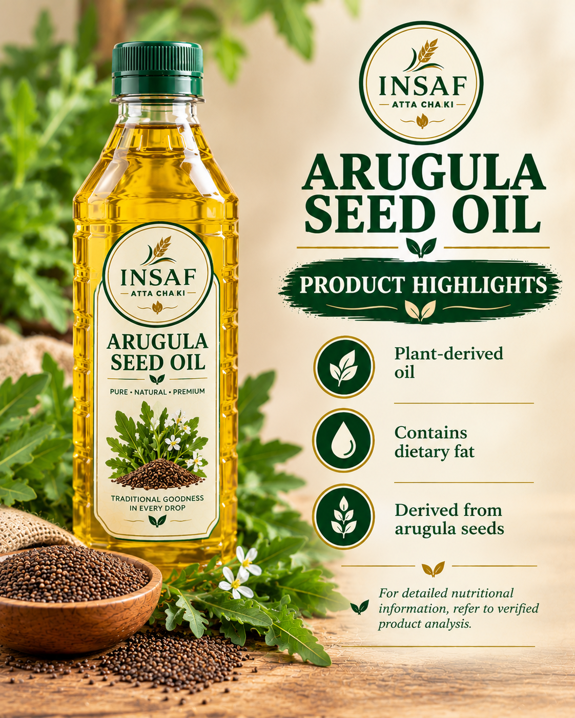 Arugula Oil
